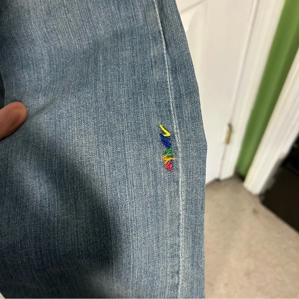 COOGI Australia Colorful embroidered womens denim jeans size 7/8. - Picture 3 of 16